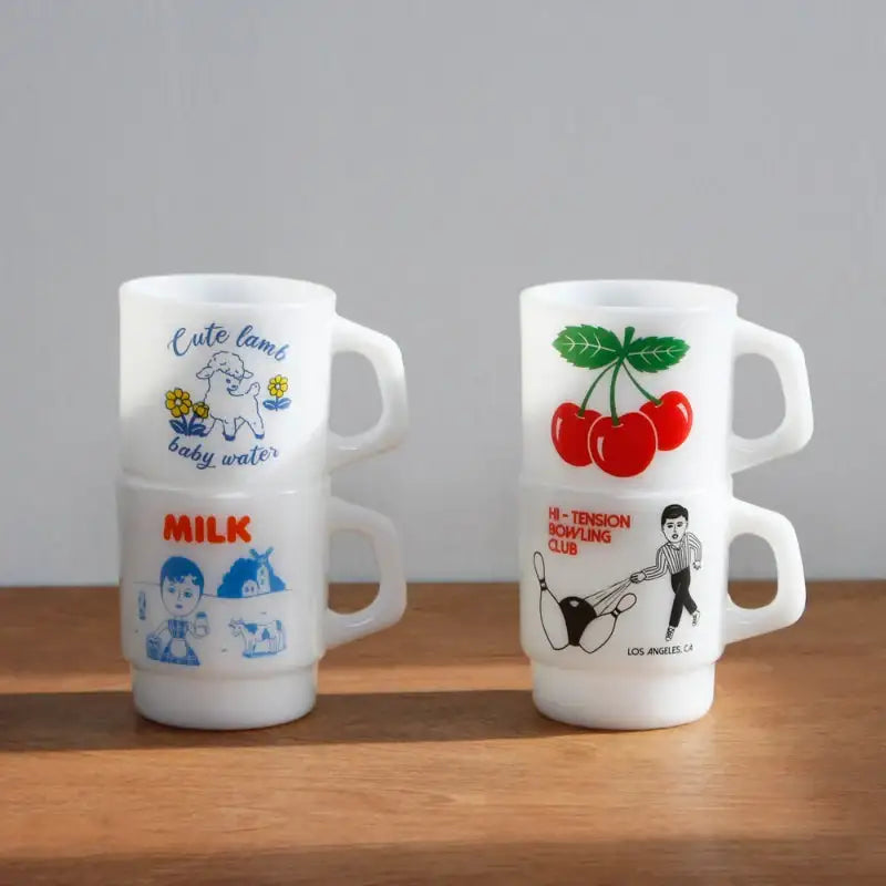 1537 - Milk Glass Cup - 1537 - Glass - Harumio