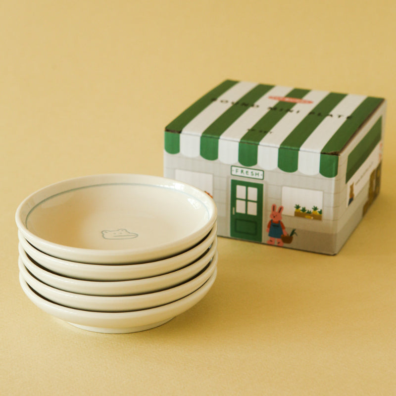 Dailylike x 10x10 - My Buddy Round Mini Plate Set