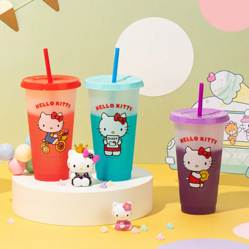 Sanrio x 10x10 - Hello Kitty Reusable Cold Cup Set - Sanrio x 10x10 - Tableware - Harumio