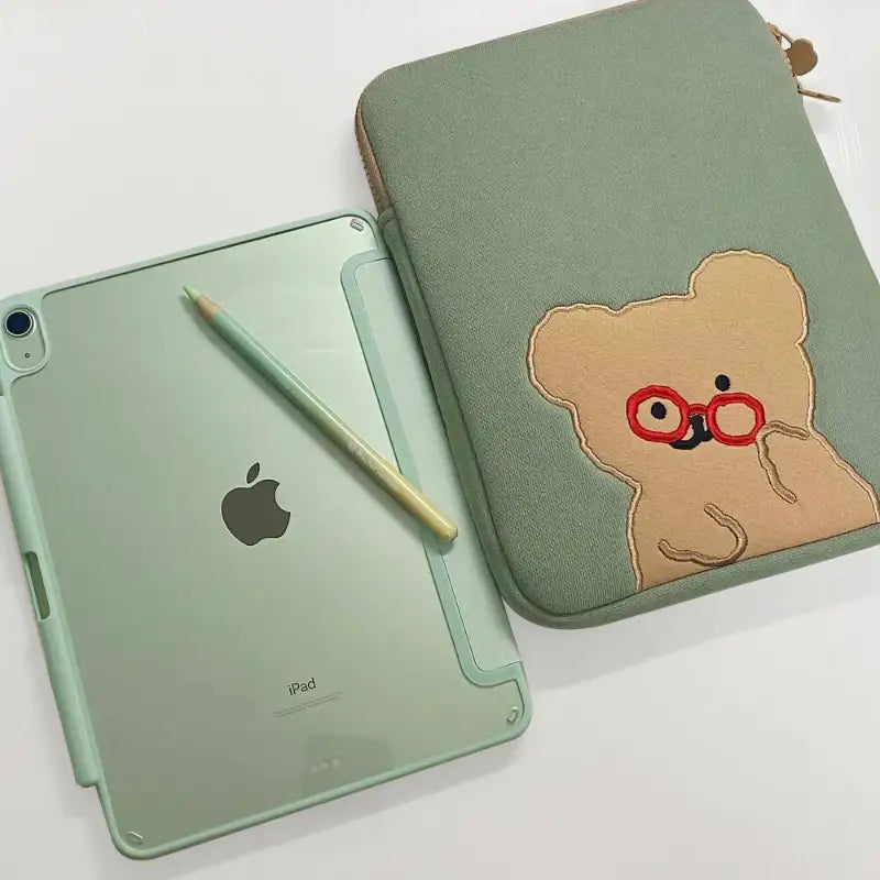 Teteum - Mint iPad Pouch - Teteum - iPad Pouch - Harumio