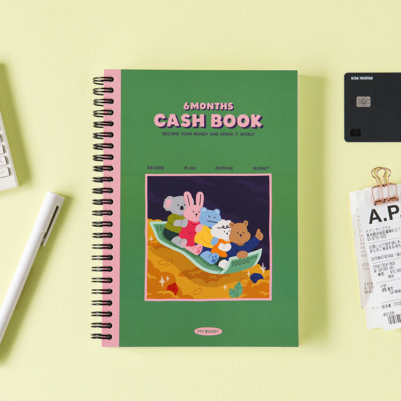 Dailylike x 10x10 - My Buddy 6 Months Cash Book