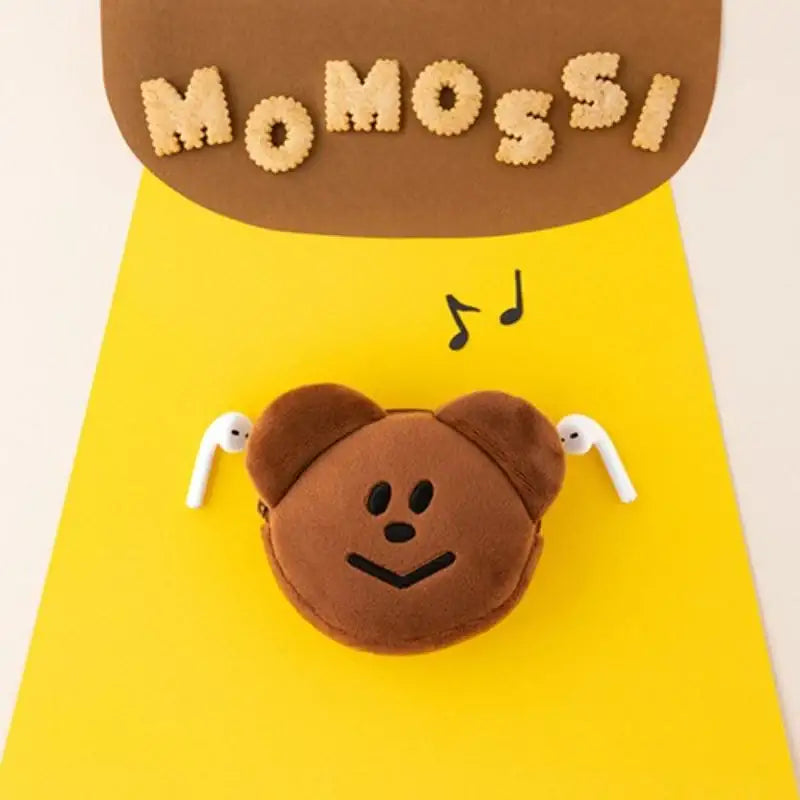 Livework - Momossi Bear Earphone Pouch - Livework - Earphone Pouch - Harumio