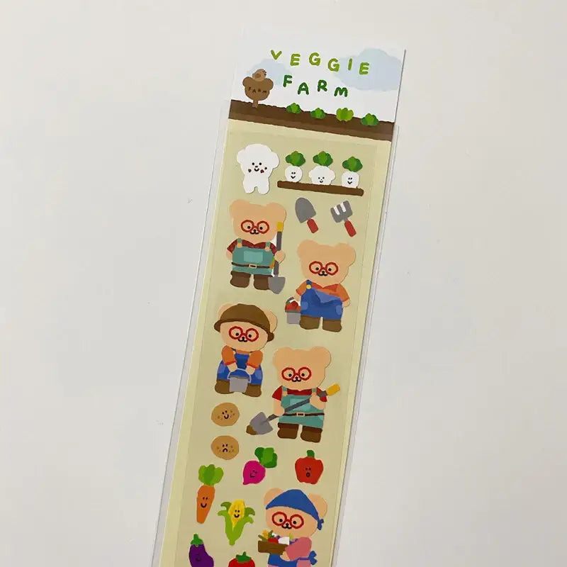 Teteum - Veggie Farm Sticker - Teteum - Stationary - Harumio