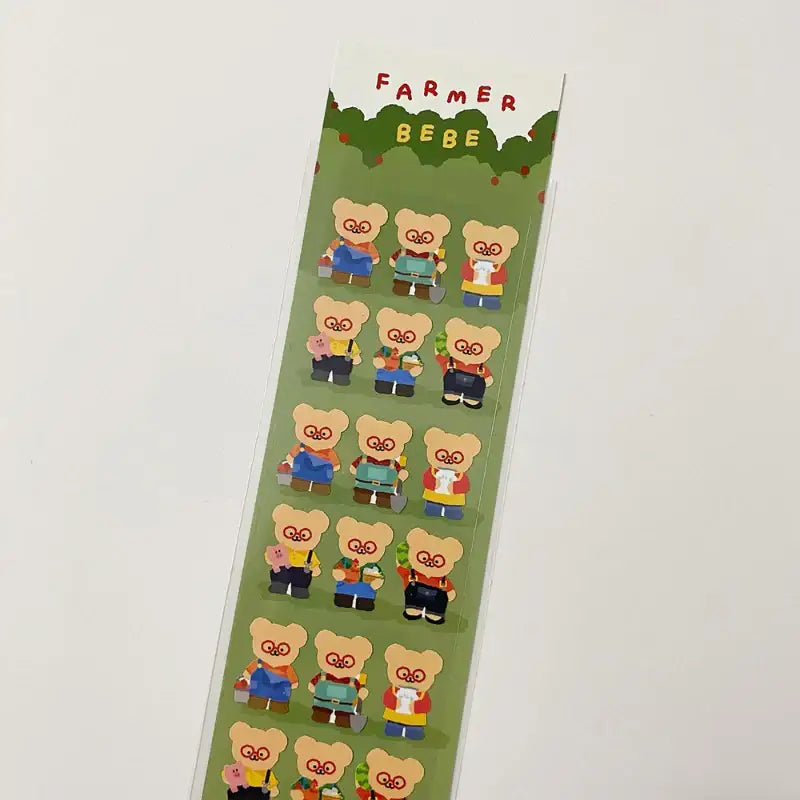 Teteum - Farmer Bebe Sticker - Teteum - Stationary - Harumio
