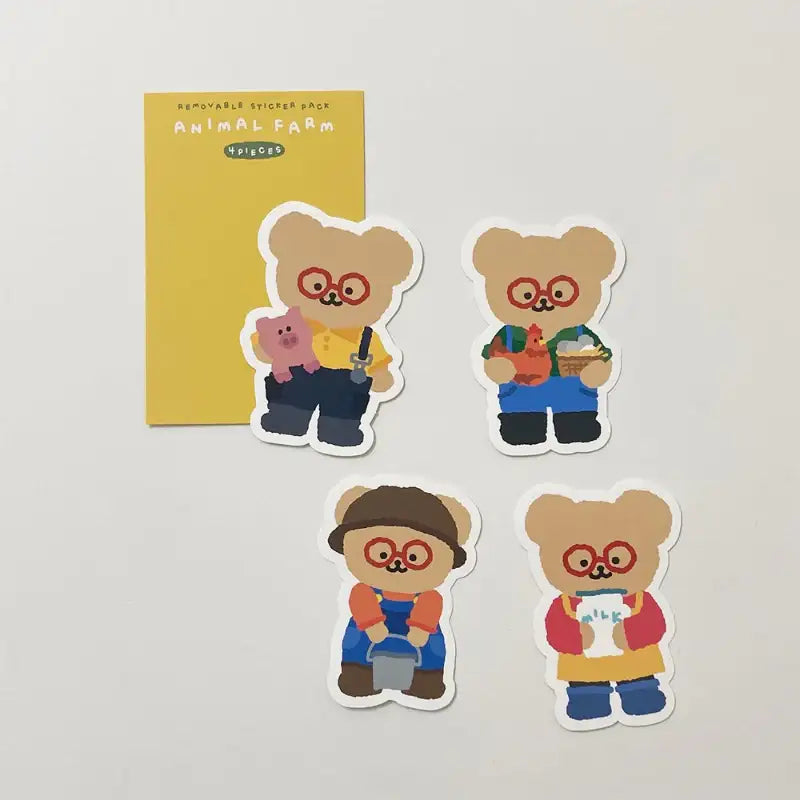 Teteum - Animal Farm Sticker Pack - Teteum - Stationary - Harumio