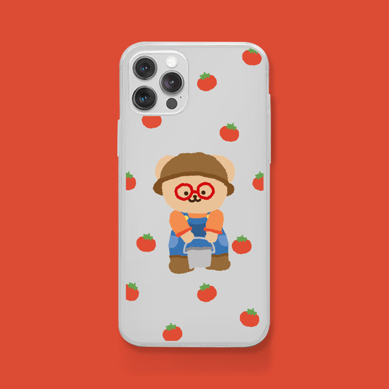 Teteum - Tomato Farm Jelly Hard Phone Case