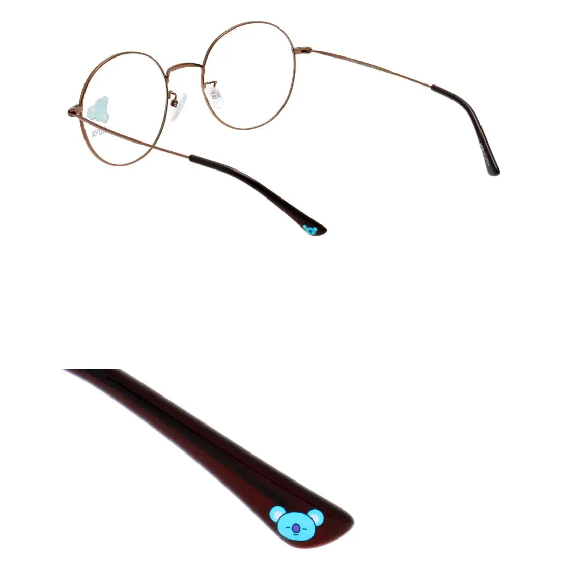 BT21 x LookOptical - Brown Metal Frame Spectacles - BT21 x LookOptical - Accessories - Harumio