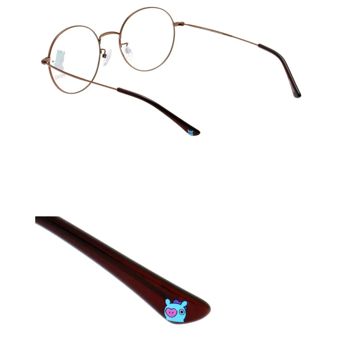 BT21 x LookOptical - Brown Metal Frame Spectacles - BT21 x LookOptical - Accessories - Harumio