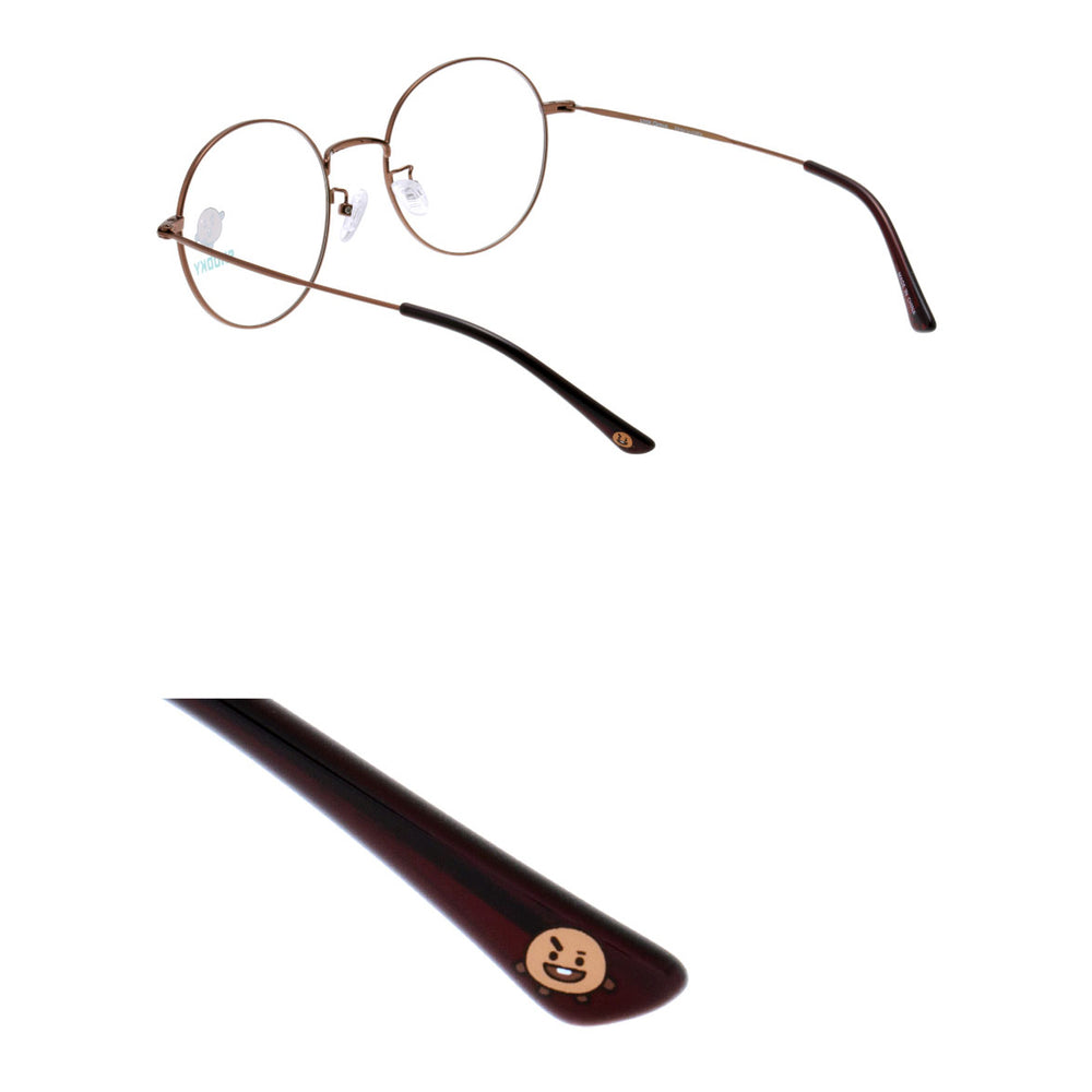 BT21 x LookOptical - Brown Metal Frame Spectacles