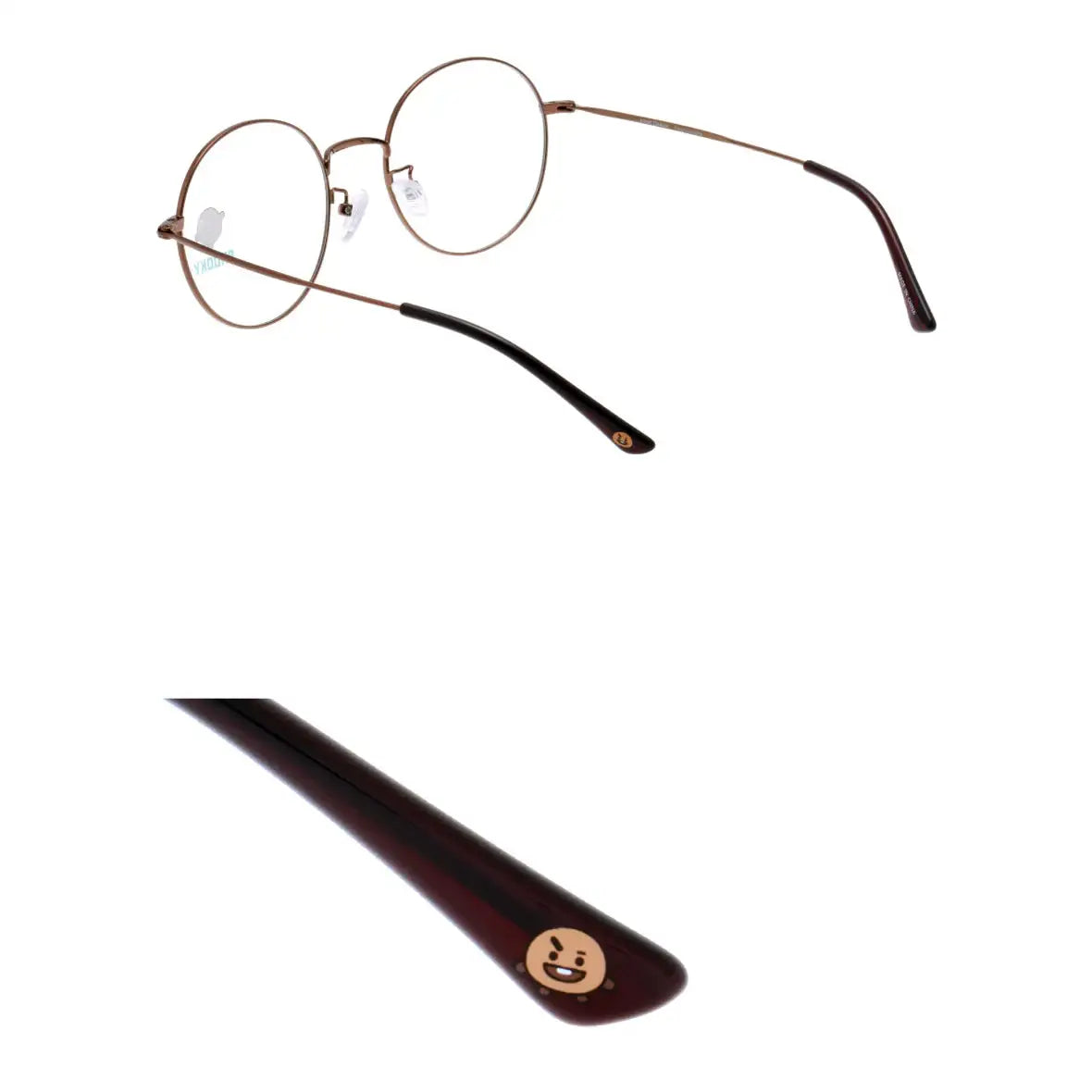 BT21 x LookOptical - Brown Metal Frame Spectacles - BT21 x LookOptical - Accessories - Harumio