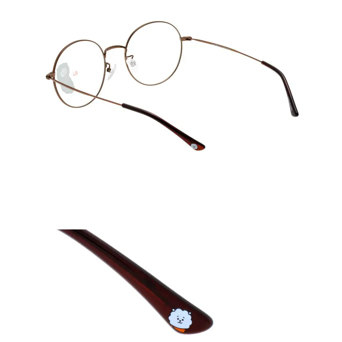 BT21 x LookOptical - Brown Metal Frame Spectacles - BT21 x LookOptical - Accessories - Harumio