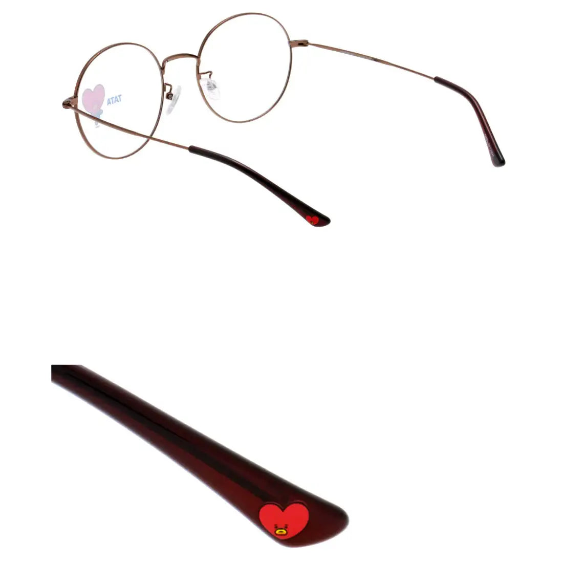 BT21 x LookOptical - Brown Metal Frame Spectacles - BT21 x LookOptical - Accessories - Harumio