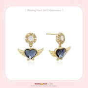 Wedding Peach x CLUE - Angel's Treasure Something Blue Silver Earring - Wedding Peach x CLUE - Jewelry - Harumio