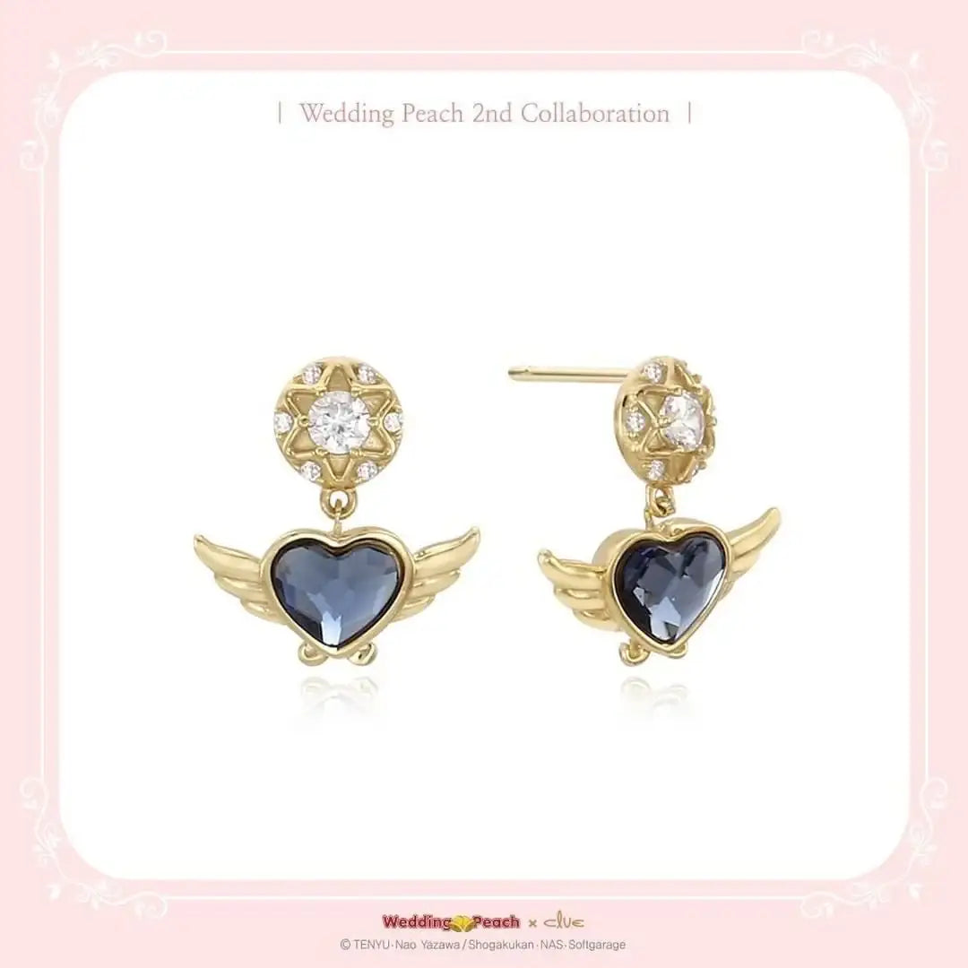 Wedding Peach x CLUE - Angel's Treasure Something Blue Silver Earring - Wedding Peach x CLUE - Jewelry - Harumio