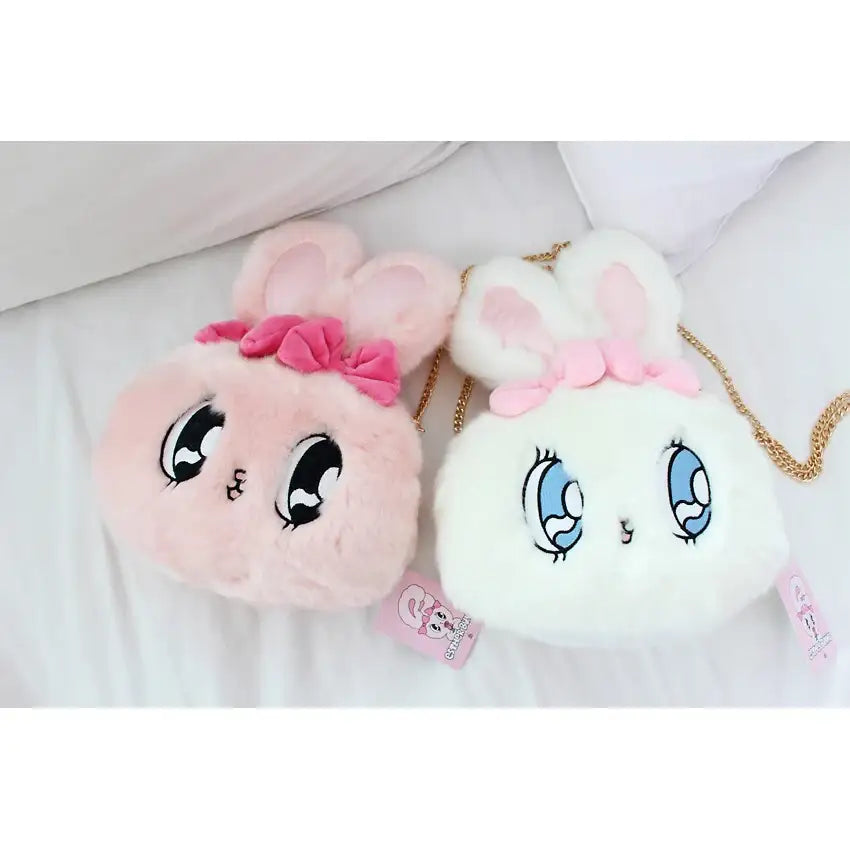Esther Bunny - Plush Doll Face Shoulder Bag - Esther Bunny - Accessories - Harumio