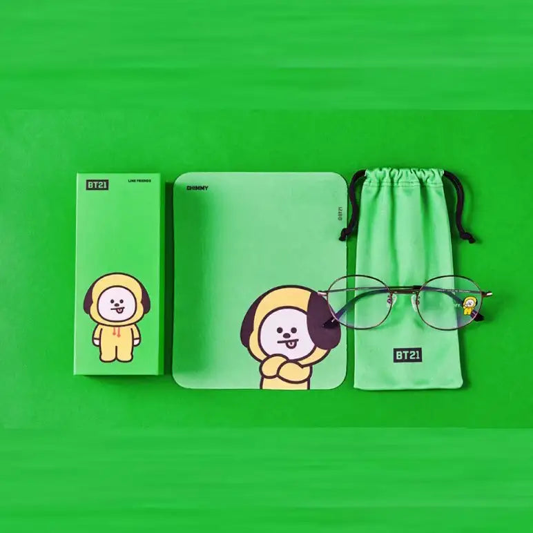 BT21 x LookOptical - Brown Metal Frame Spectacles - BT21 x LookOptical - Accessories - Harumio