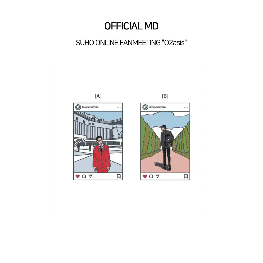 Suho - Online fan meeting 'O2asis' Badge - Suho - Accessories - Harumio