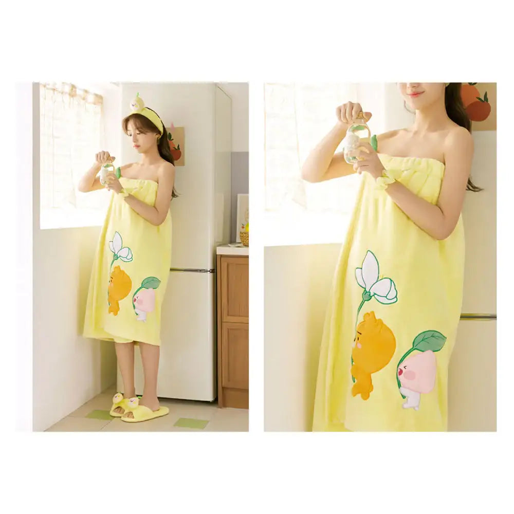 Kakao Friends - Lemon Terrace Bath Robe - Kakao Friends - Clothing - Harumio