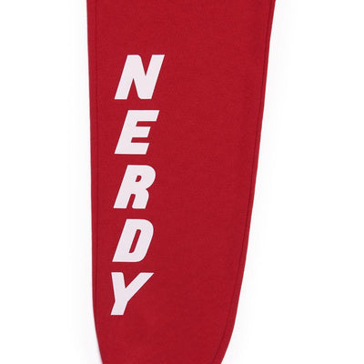 Nerdy - Brushed Jogger Pants - Red
