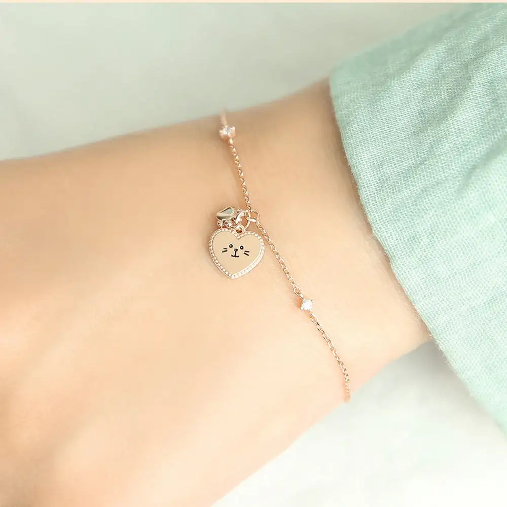 OST - My Little Friends - Cat Rose Gold Bracelet - My Little Friends - Jewelry - Harumio
