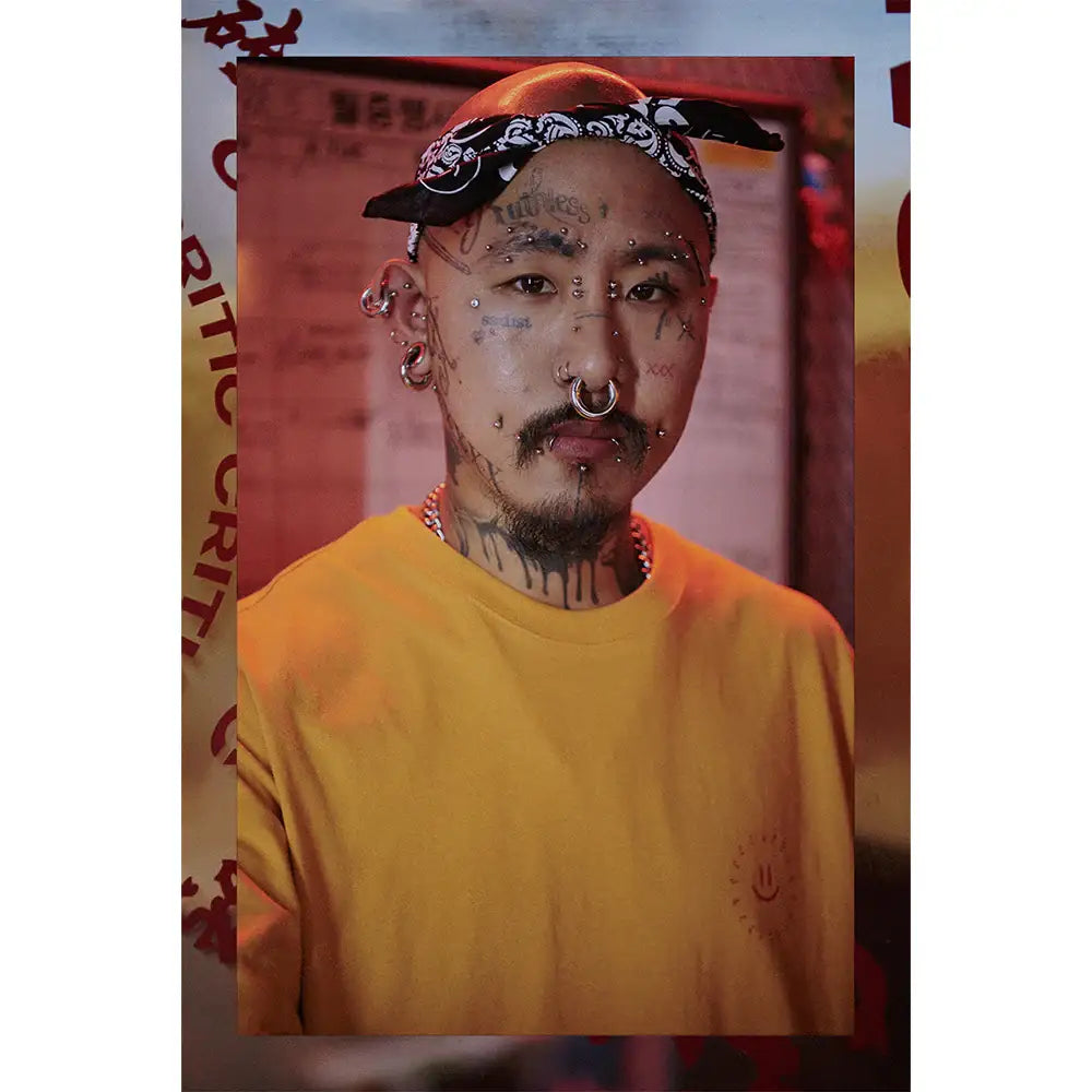 HAPPY FOOD x CRITIC - Logo Bandana - HAPPY FOOD x CRITIC - Accessories - Harumio