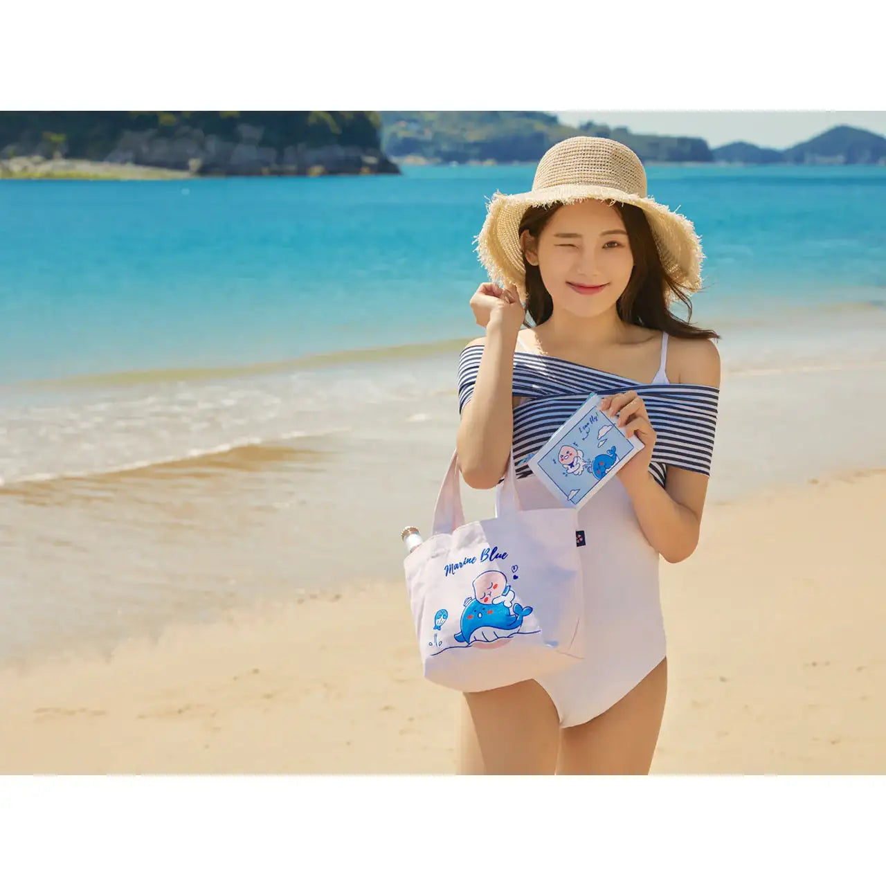 Kakao Friends - Marine Blue Little Bag - Kakao Friends - Accessories - Harumio