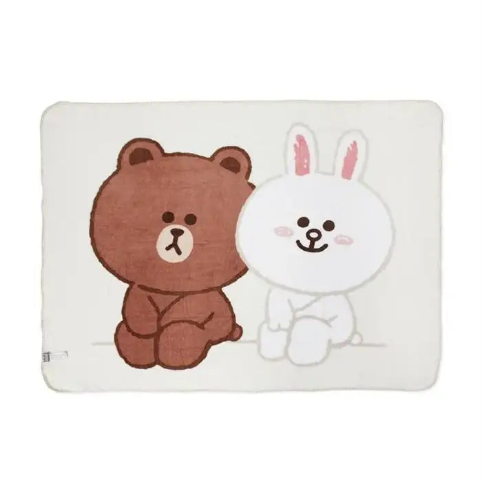 Line Friends - Brown and Cony Basic Blanket - Line Friends - Home & Living - Harumio