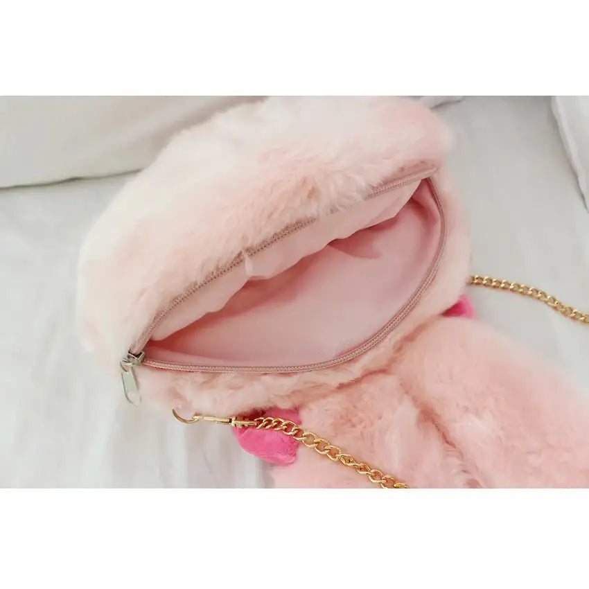 Esther Bunny - Plush Doll Face Shoulder Bag - Esther Bunny - Accessories - Harumio