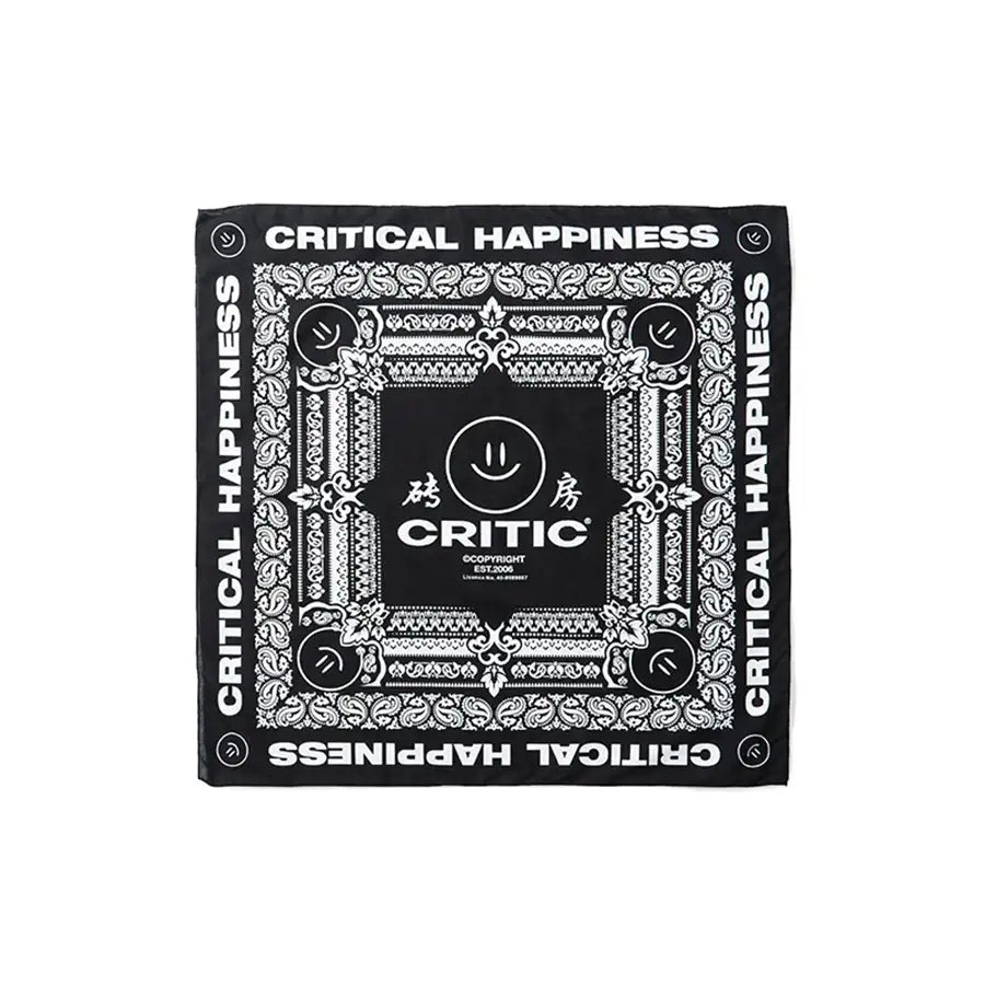 HAPPY FOOD x CRITIC - Logo Bandana - HAPPY FOOD x CRITIC - Accessories - Harumio