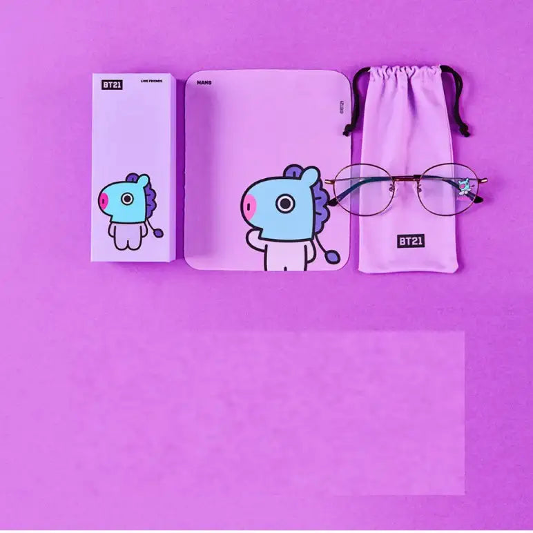 BT21 x LookOptical - Brown Metal Frame Spectacles - BT21 x LookOptical - Accessories - Harumio
