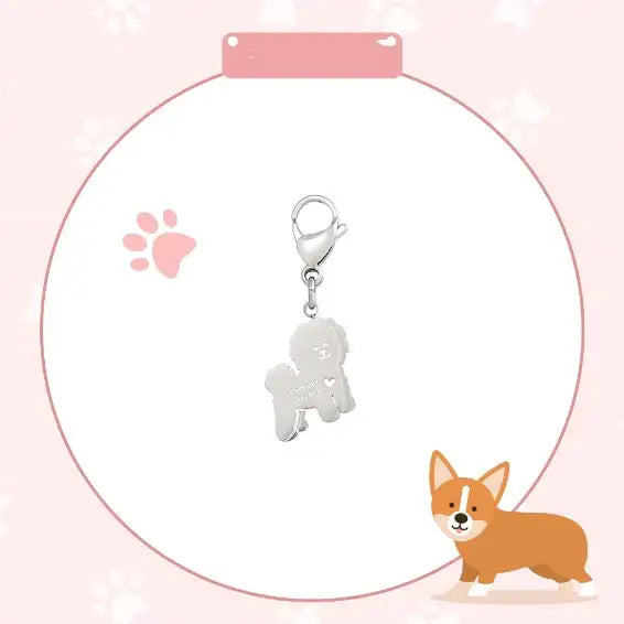 OST - My Little Friends - Bichon Poodle Couple Necklace Set - My Little Friends - Jewelry - Harumio
