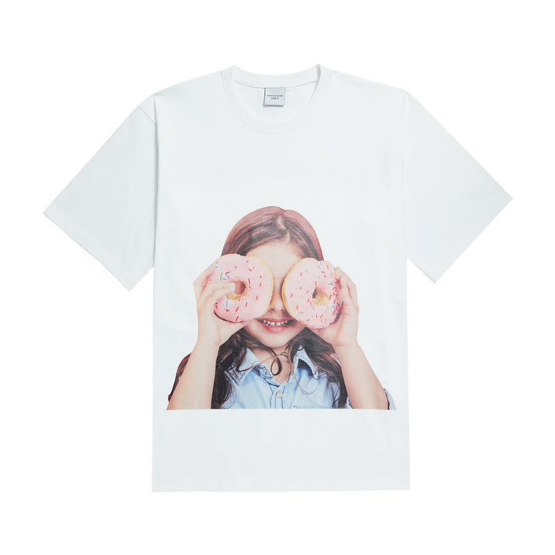 ADLV - Baby Smiling Face with Donuts Short Sleeve T-Shirt