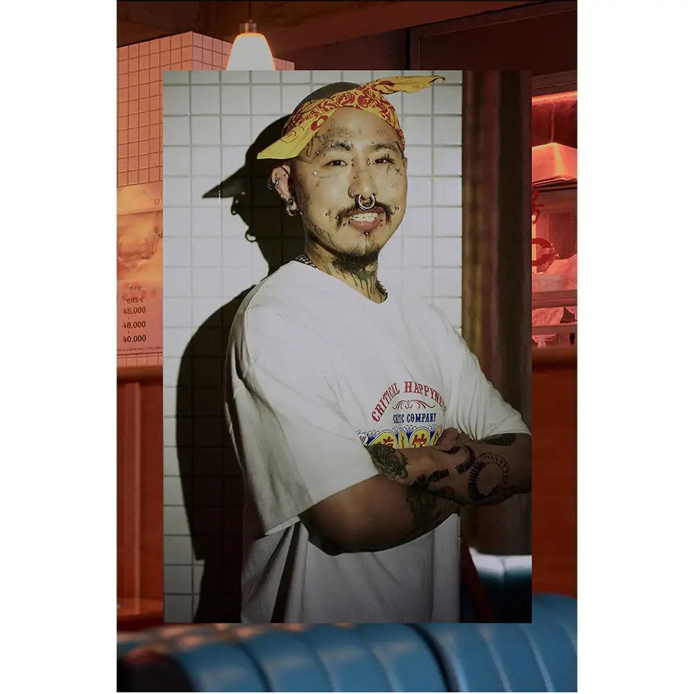 HAPPY FOOD x CRITIC - Logo Bandana - HAPPY FOOD x CRITIC - Accessories - Harumio
