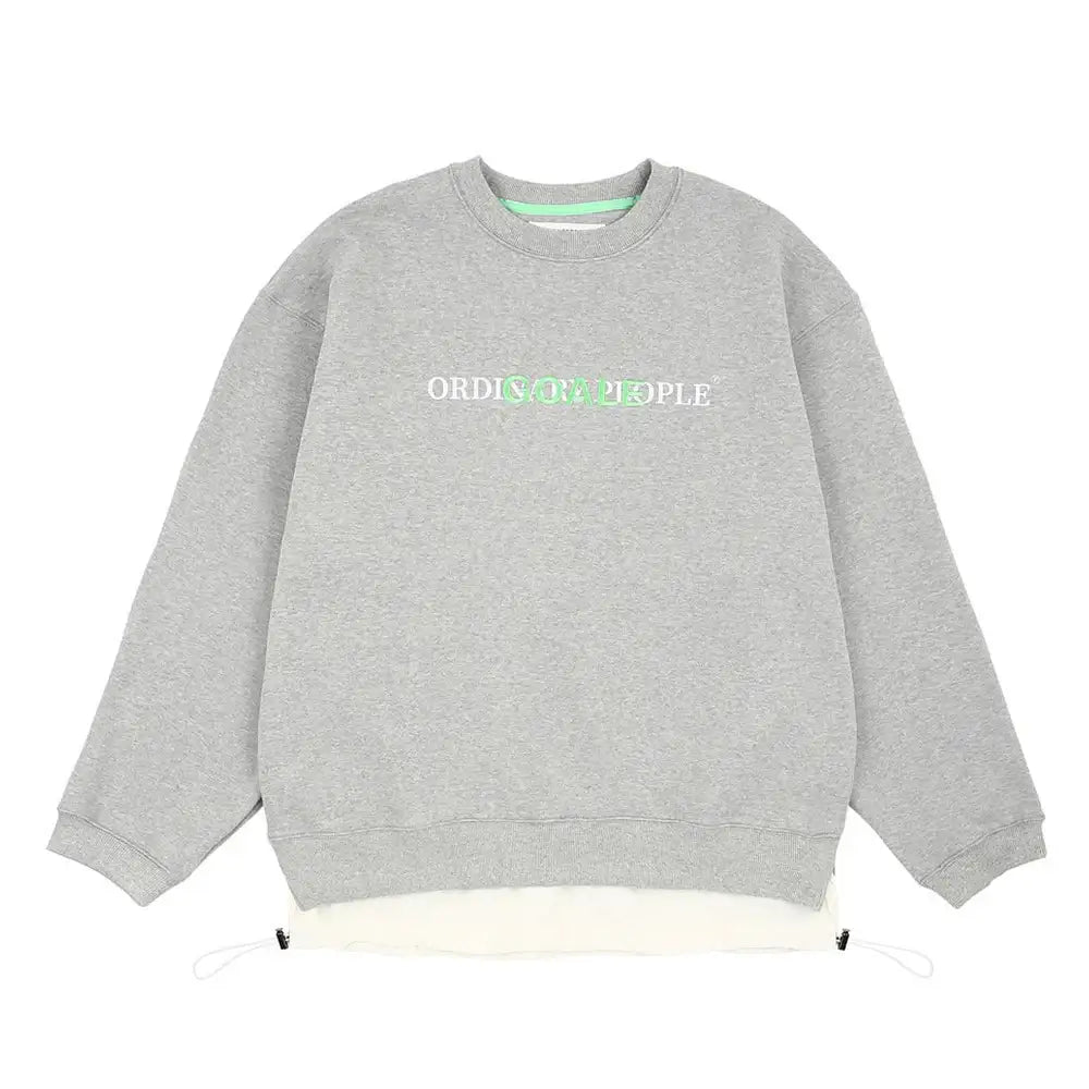 Ordinary People x Goale - Overlap Logo Sweatshirt - Ordinary People x Goale - Clothing - Harumio