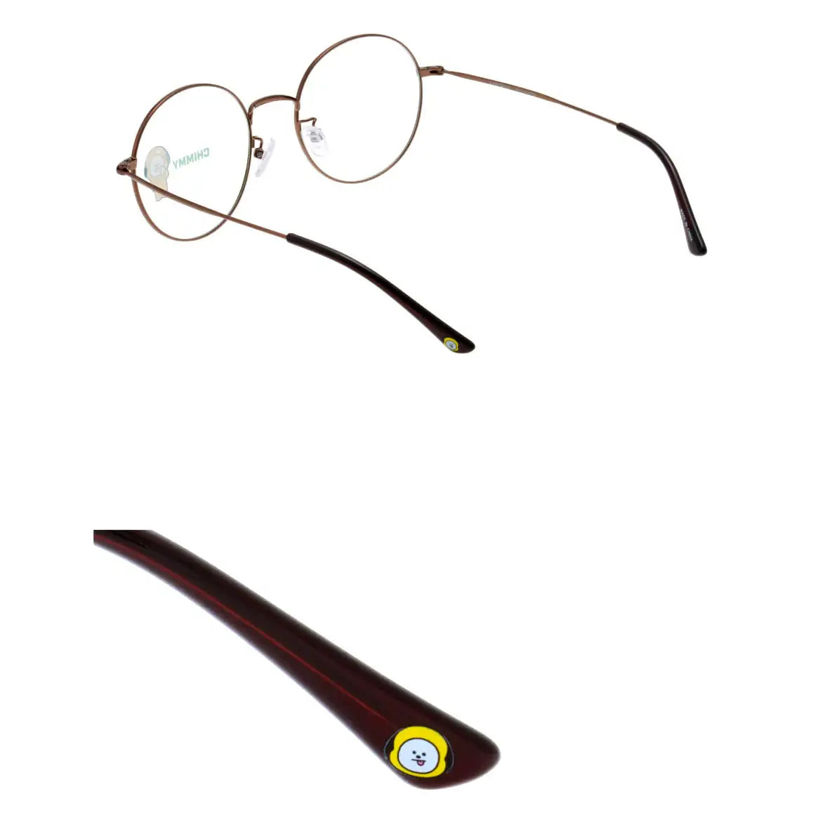 BT21 x LookOptical - Brown Metal Frame Spectacles - BT21 x LookOptical - Accessories - Harumio