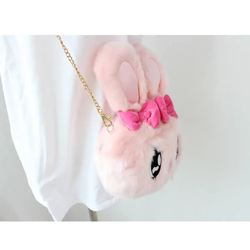 Esther Bunny - Plush Doll Face Shoulder Bag - Esther Bunny - Accessories - Harumio
