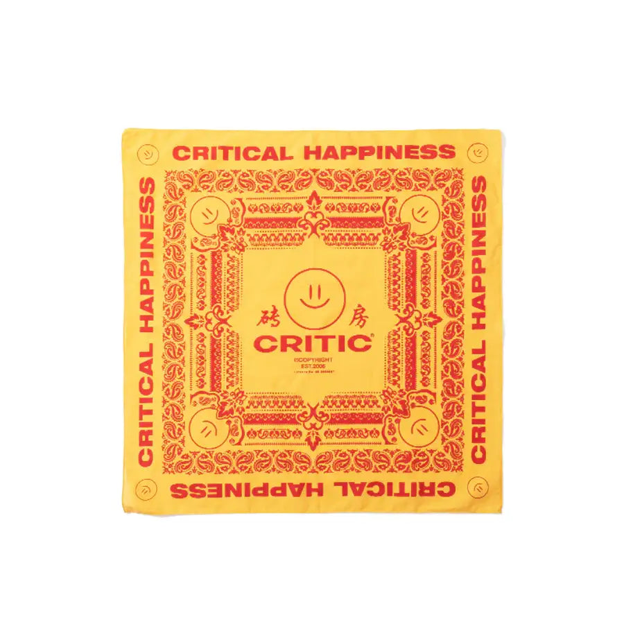 HAPPY FOOD x CRITIC - Logo Bandana - HAPPY FOOD x CRITIC - Accessories - Harumio