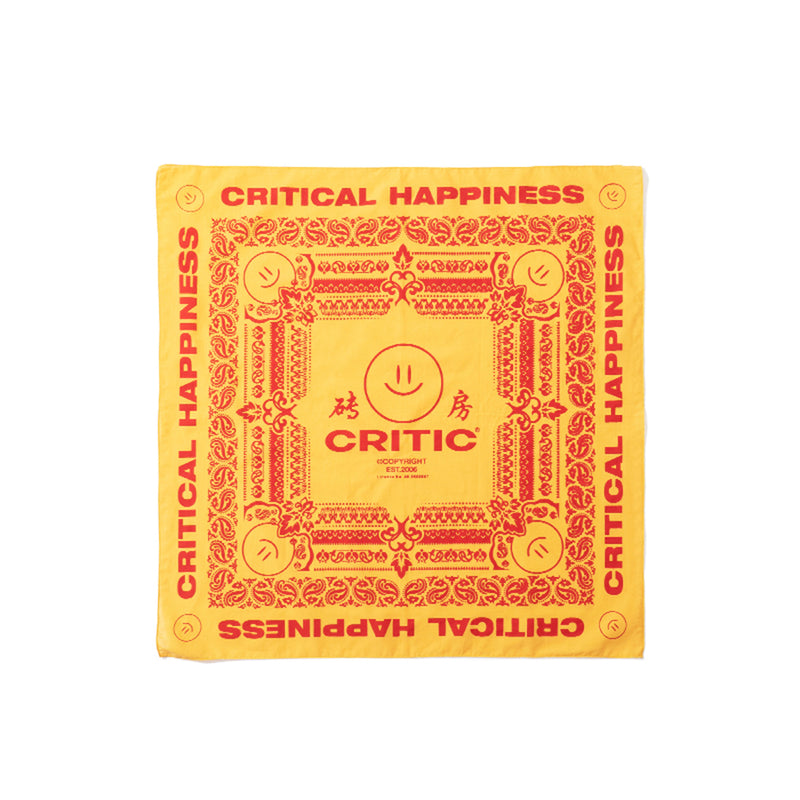 HAPPY FOOD x CRITIC - Logo Bandana