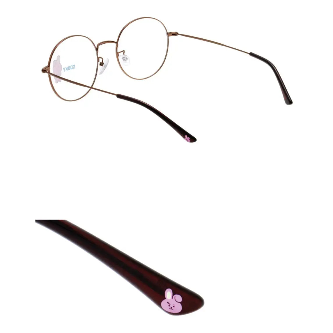 BT21 x LookOptical - Brown Metal Frame Spectacles - BT21 x LookOptical - Accessories - Harumio