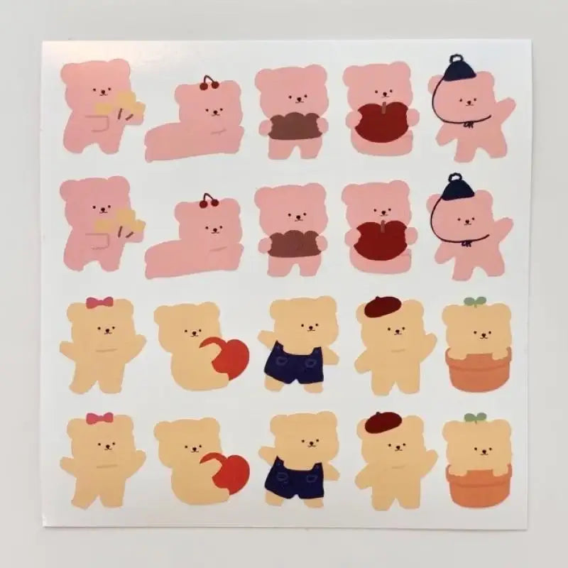 Bamtoree Bear - Sticker Pack - Bamtoree Bear - Sticker - Harumio
