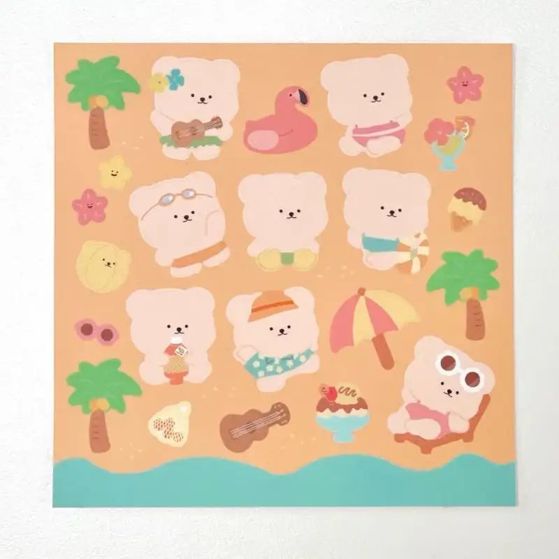 Bamtoree Bear - Sticker Pack - Bamtoree Bear - Sticker - Harumio