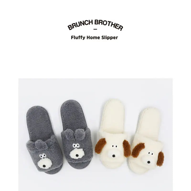 Romane x 10x10 - Brunch Brother Fluffy Home Slippers - Romane - Accesories - Harumio