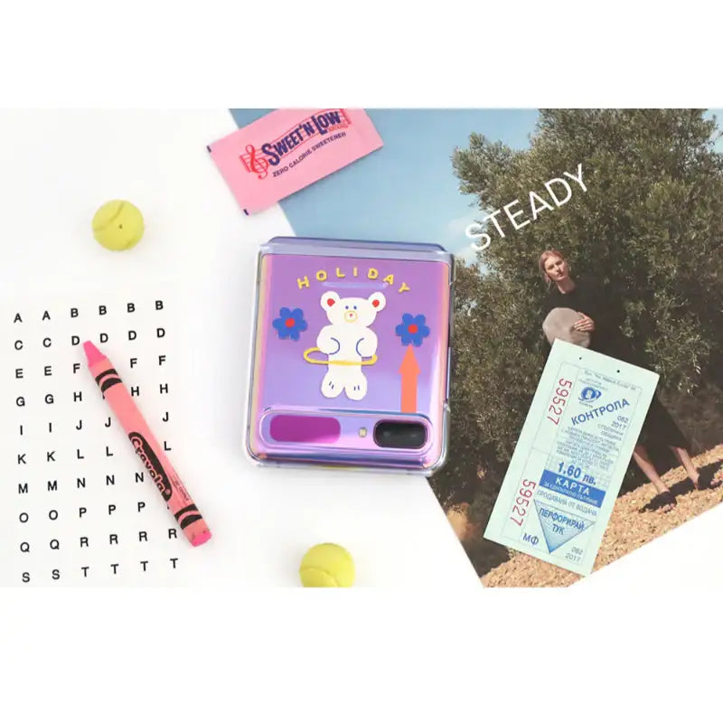 Romane x 10x10 - Galaxy Z Flip Clear Case - Romane - Accessories - Harumio
