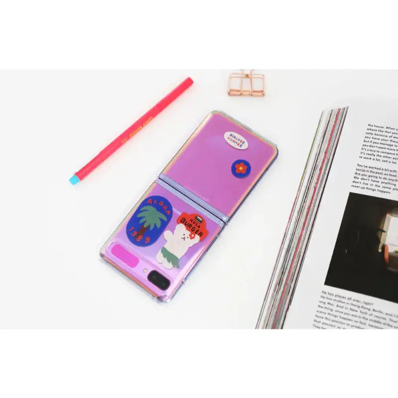 Romane x 10x10 - Galaxy Z Flip Clear Case - Romane - Accessories - Harumio