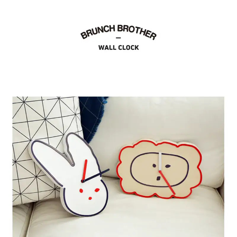 Romane x 10x10 - Brunch Brother Wall Clock - Romane - Clock - Harumio