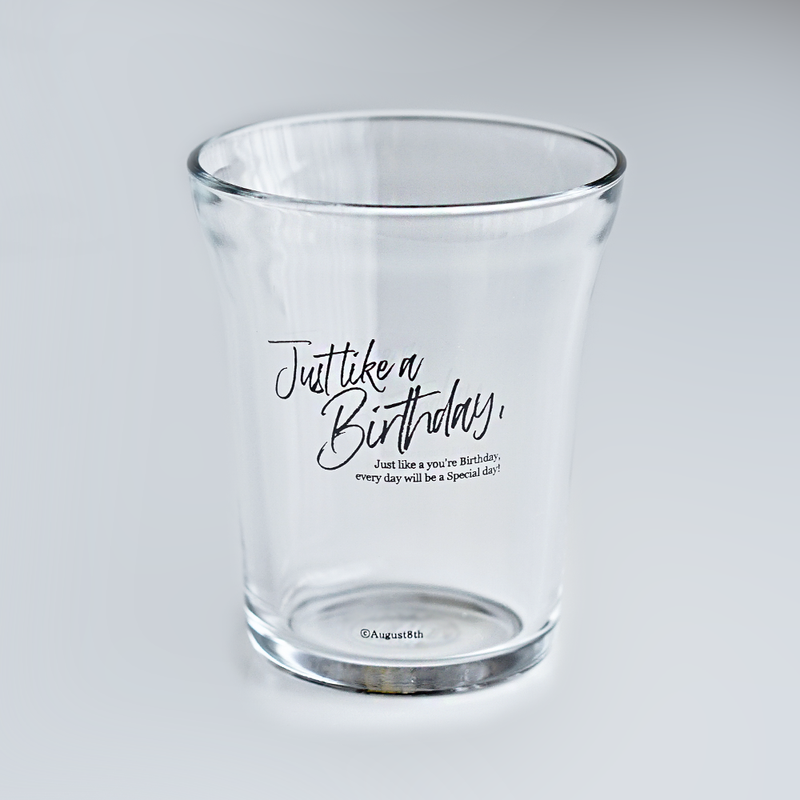 August8th - Lettering Birthday Glass (220ml)