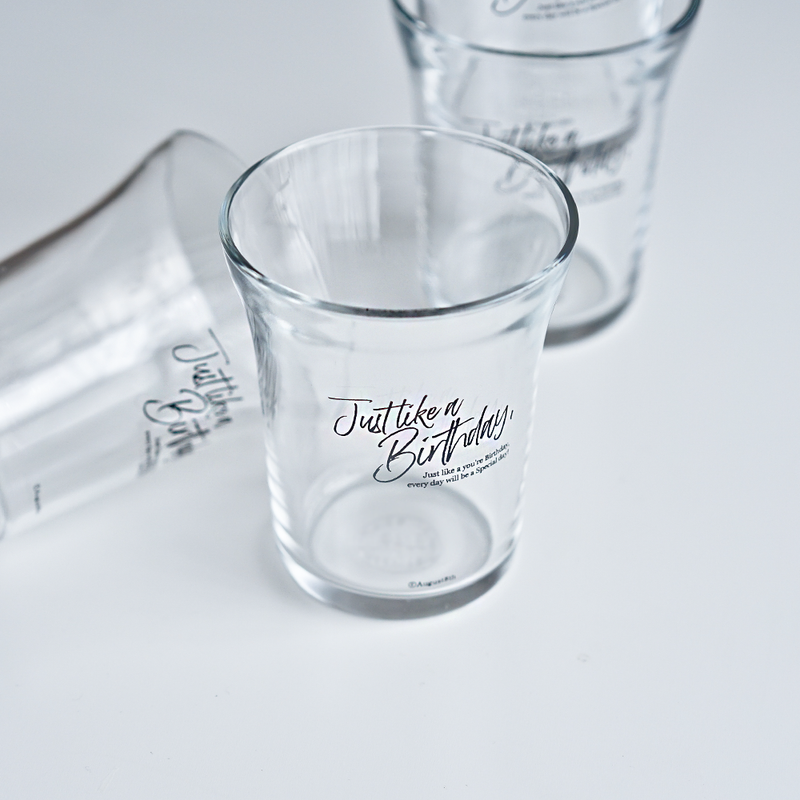 August8th - Lettering Birthday Glass (220ml)