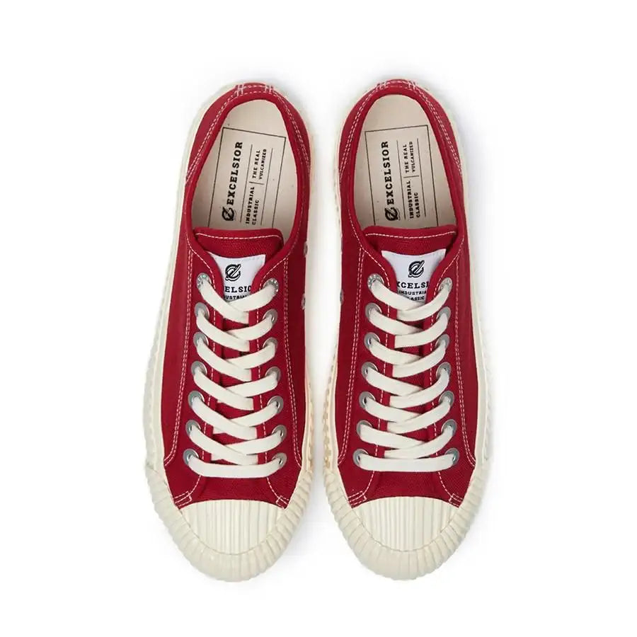 韓国の人気☆【EXCELSIOR ] ☆ BOLT LOW ☆UNISEX☆ EXCELSIOR - 19FW Bolt Low Seasonal Color - Chili Red – Harumio
