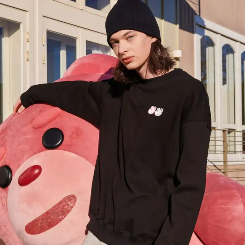 Bellygom x Ambler - Twin Bellygom Unisex Overfit Sweatshirt - Bellygom x Ambler - Sweatshirt - Harumio