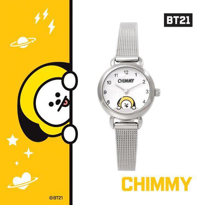 BT21 x OST - Chimmy Silver Mesh Watch